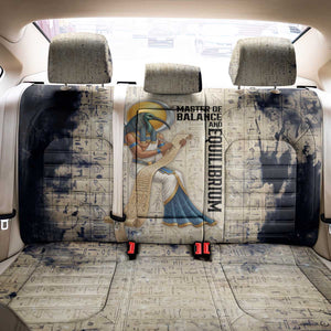 Thoth Back Car Seat Cover Ibis Head and Ancient Scroll Egyptian Wisdom