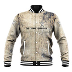 Thoth Baseball Jacket Ibis Head and Ancient Scroll Egyptian Wisdom