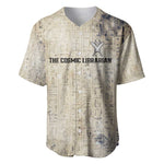Thoth Baseball Jersey Ibis Head and Ancient Scroll Egyptian Wisdom