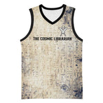 Thoth Basketball Jersey Ibis Head and Ancient Scroll Egyptian Wisdom