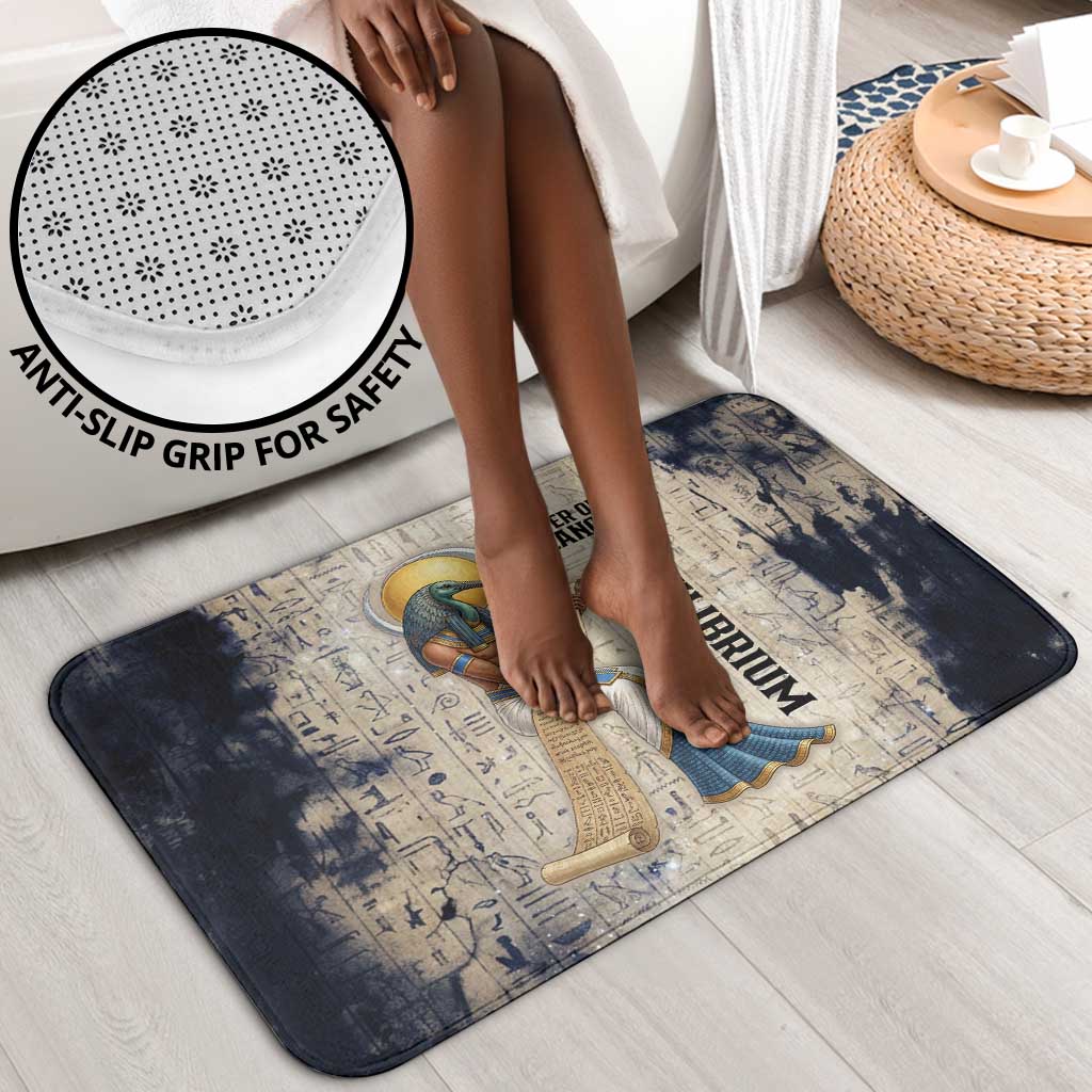 Thoth Bathroom Set Ibis Head and Ancient Scroll Egyptian Wisdom