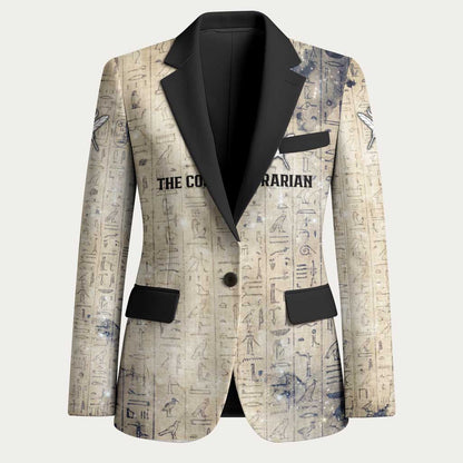 Thoth Blazer Ibis Head and Ancient Scroll Egyptian Wisdom