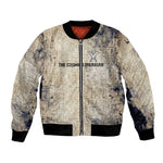 Thoth Bomber Jacket Ibis Head and Ancient Scroll Egyptian Wisdom