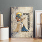 Thoth Canvas Wall Art Ibis Head and Ancient Scroll Egyptian Wisdom