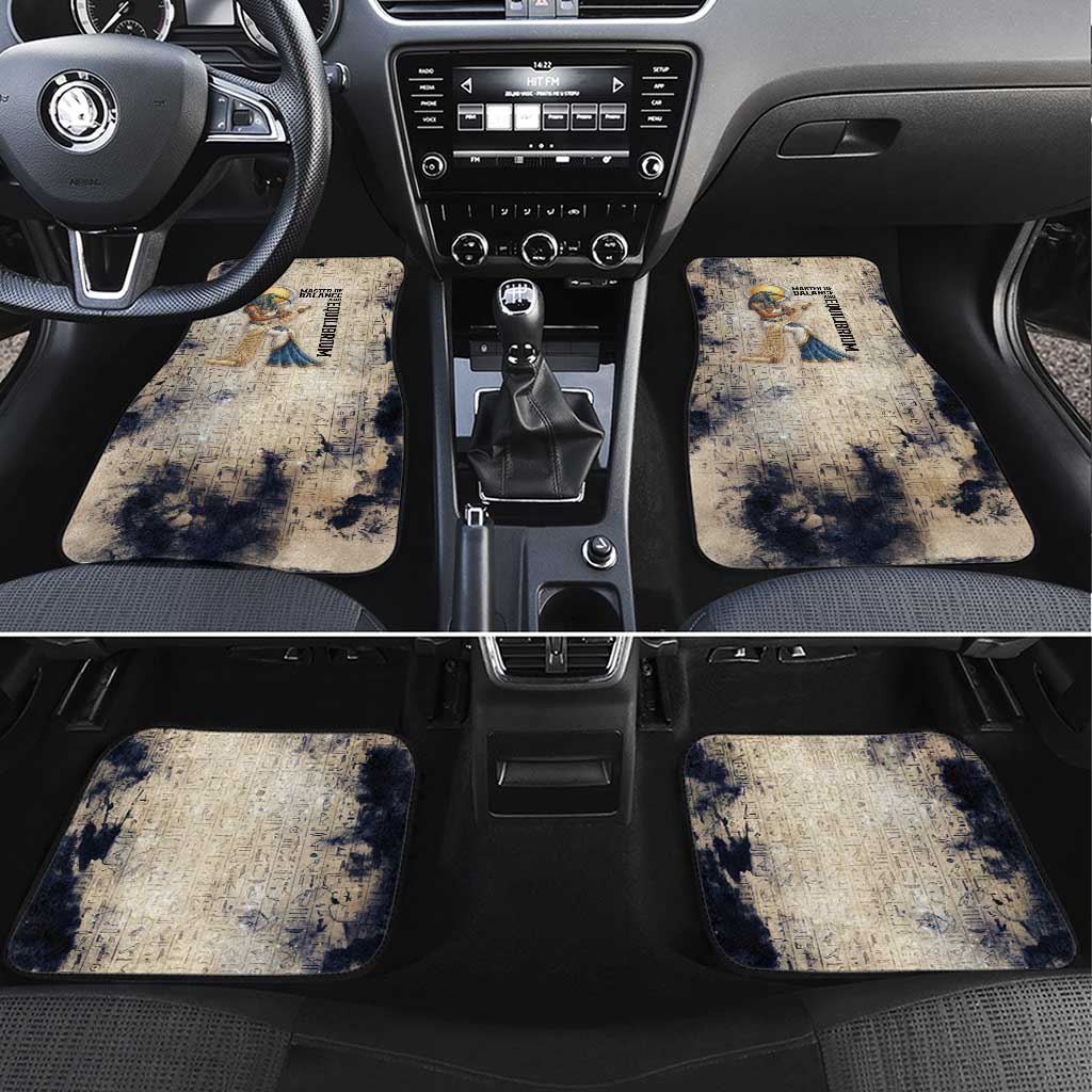 Thoth Car Mats Ibis Head and Ancient Scroll Egyptian Wisdom