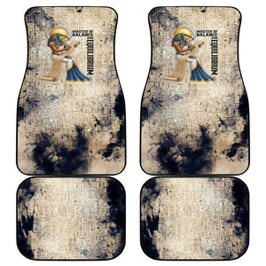 Thoth Car Mats Ibis Head and Ancient Scroll Egyptian Wisdom