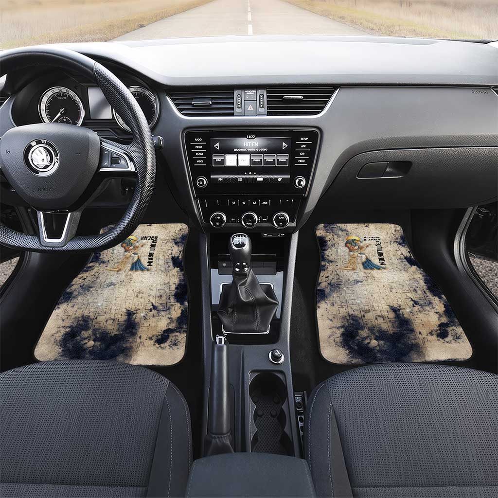 Thoth Car Mats Ibis Head and Ancient Scroll Egyptian Wisdom