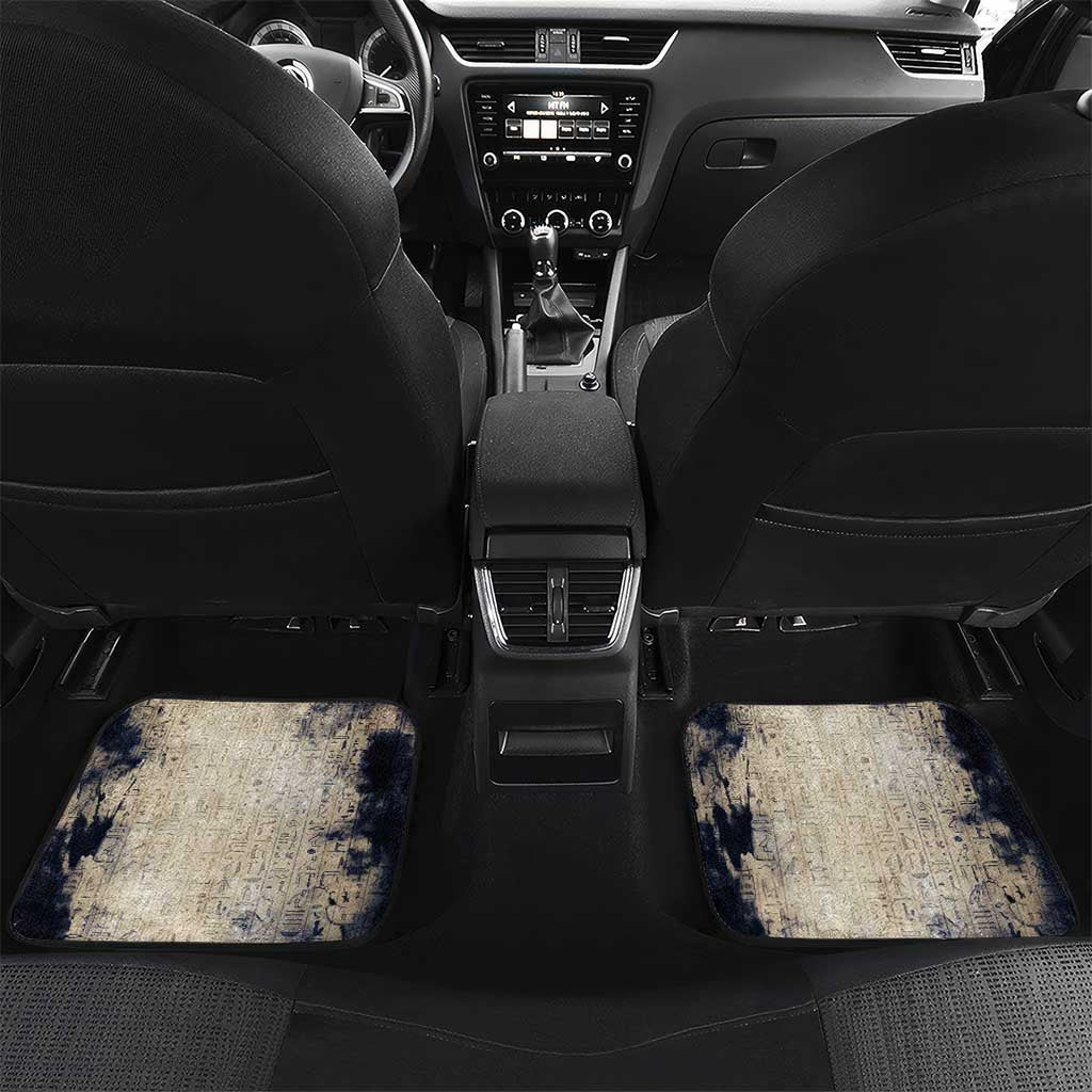 Thoth Car Mats Ibis Head and Ancient Scroll Egyptian Wisdom