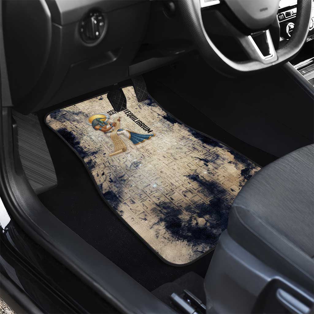 Thoth Car Mats Ibis Head and Ancient Scroll Egyptian Wisdom