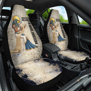 Thoth Car Seat Cover Ibis Head and Ancient Scroll Egyptian Wisdom