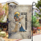 Thoth Garden Flag Ibis Head and Ancient Scroll Egyptian Wisdom