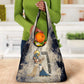 Thoth Grocery Bag Ibis Head and Ancient Scroll Egyptian Wisdom