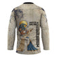 Thoth Hockey Jersey Ibis Head and Ancient Scroll Egyptian Wisdom