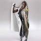 Thoth Hooded Blanket Ibis Head and Ancient Scroll Egyptian Wisdom