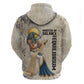 Thoth Hoodie Ibis Head and Ancient Scroll Egyptian Wisdom