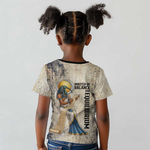 Thoth Kid T shirt Ibis Head and Ancient Scroll Egyptian Wisdom