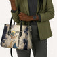 Thoth Leather Bag Ibis Head and Ancient Scroll Egyptian Wisdom