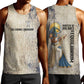 Thoth Men Tank Top Ibis Head and Ancient Scroll Egyptian Wisdom