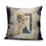Thoth Pillow Cover Ibis Head and Ancient Scroll Egyptian Wisdom