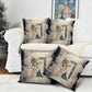 Thoth Pillow Cover Ibis Head and Ancient Scroll Egyptian Wisdom
