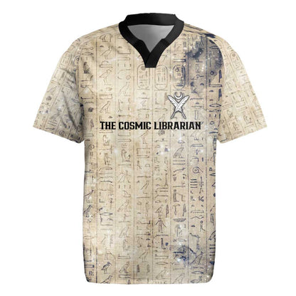 Thoth Rugby Jersey Ibis Head and Ancient Scroll Egyptian Wisdom
