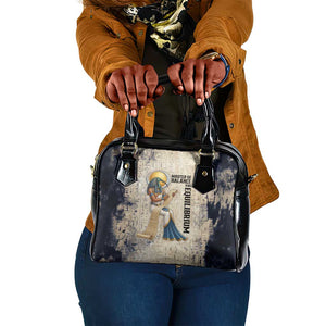 Thoth Shoulder Handbag Ibis Head and Ancient Scroll Egyptian Wisdom