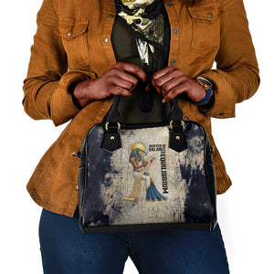 Thoth Shoulder Handbag Ibis Head and Ancient Scroll Egyptian Wisdom