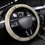 Thoth Steering Wheel Cover Ibis Head and Ancient Scroll Egyptian Wisdom