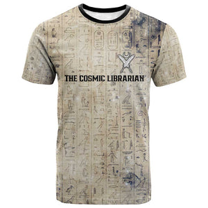 Thoth T shirt Ibis Head and Ancient Scroll Egyptian Wisdom