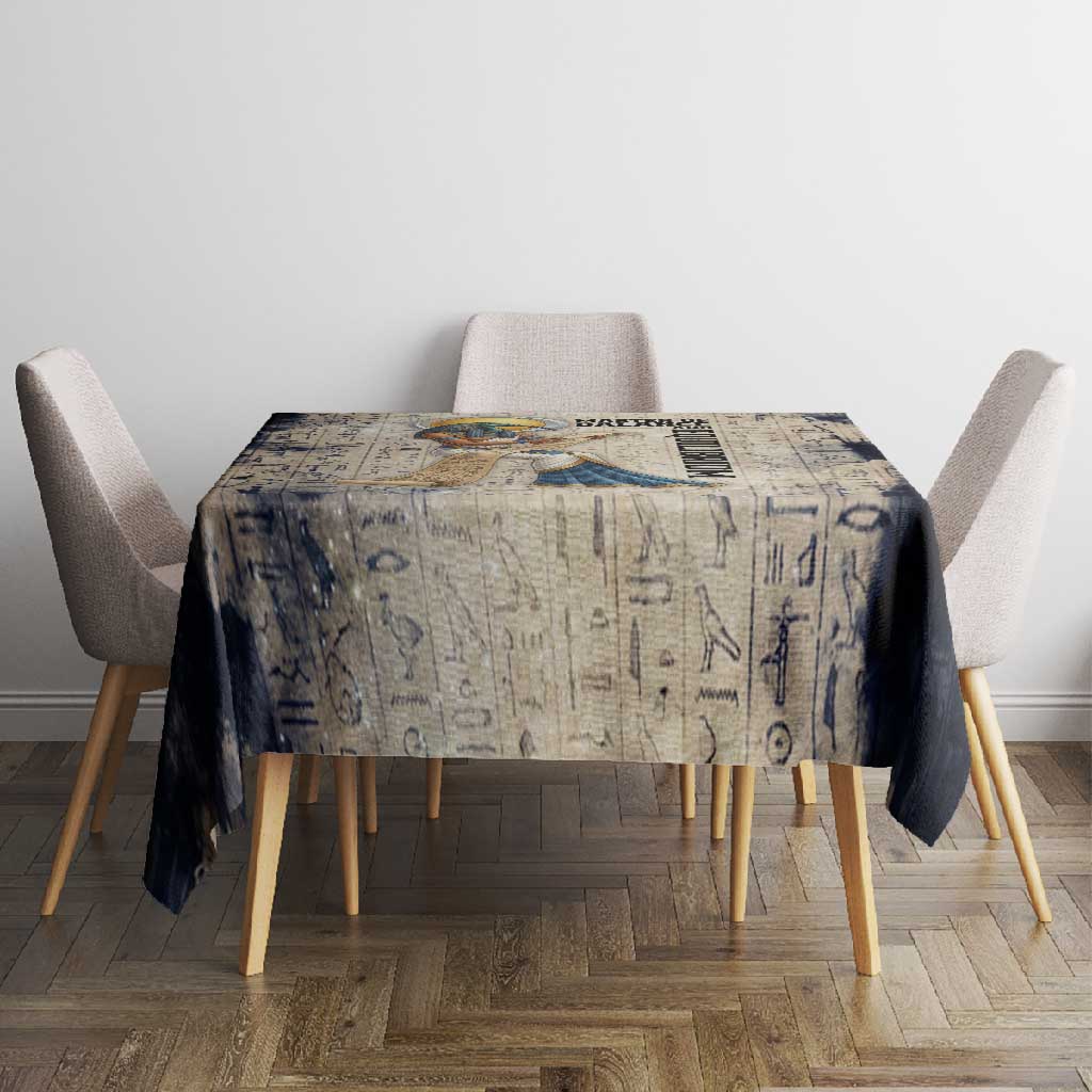 Thoth Tablecloth Ibis Head and Ancient Scroll Egyptian Wisdom