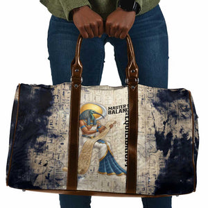 Thoth Travel Bag Ibis Head and Ancient Scroll Egyptian Wisdom
