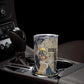 Thoth Tumbler Cup Ibis Head and Ancient Scroll Egyptian Wisdom