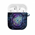 Thoth Ancient Egyptian Cosmic AirPods Case with Sacred Eye and Baboon Symbol Theme