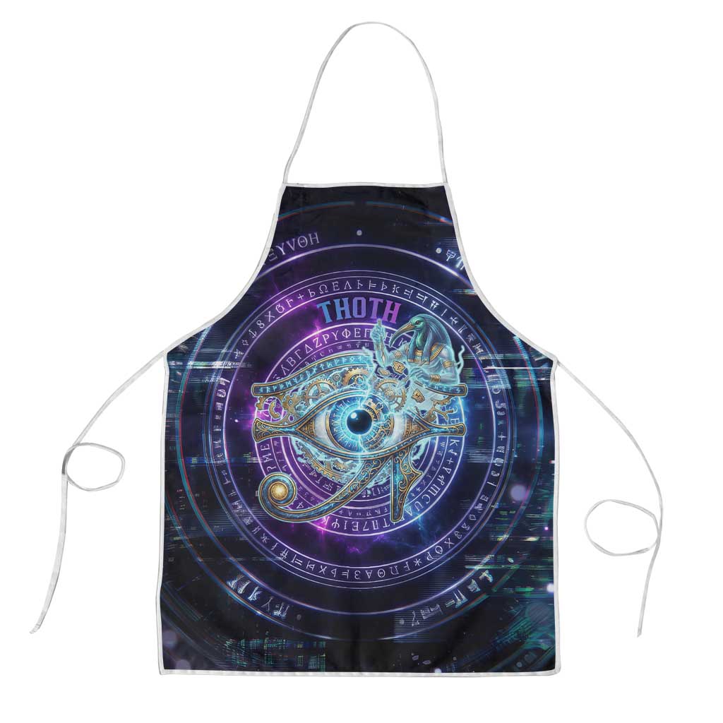 Thoth Ancient Egyptian Cosmic Apron with Sacred Eye and Baboon Symbol Theme