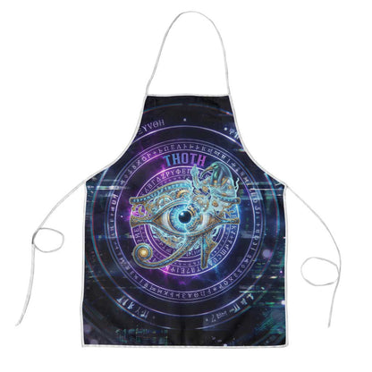Thoth Ancient Egyptian Cosmic Apron with Sacred Eye and Baboon Symbol Theme