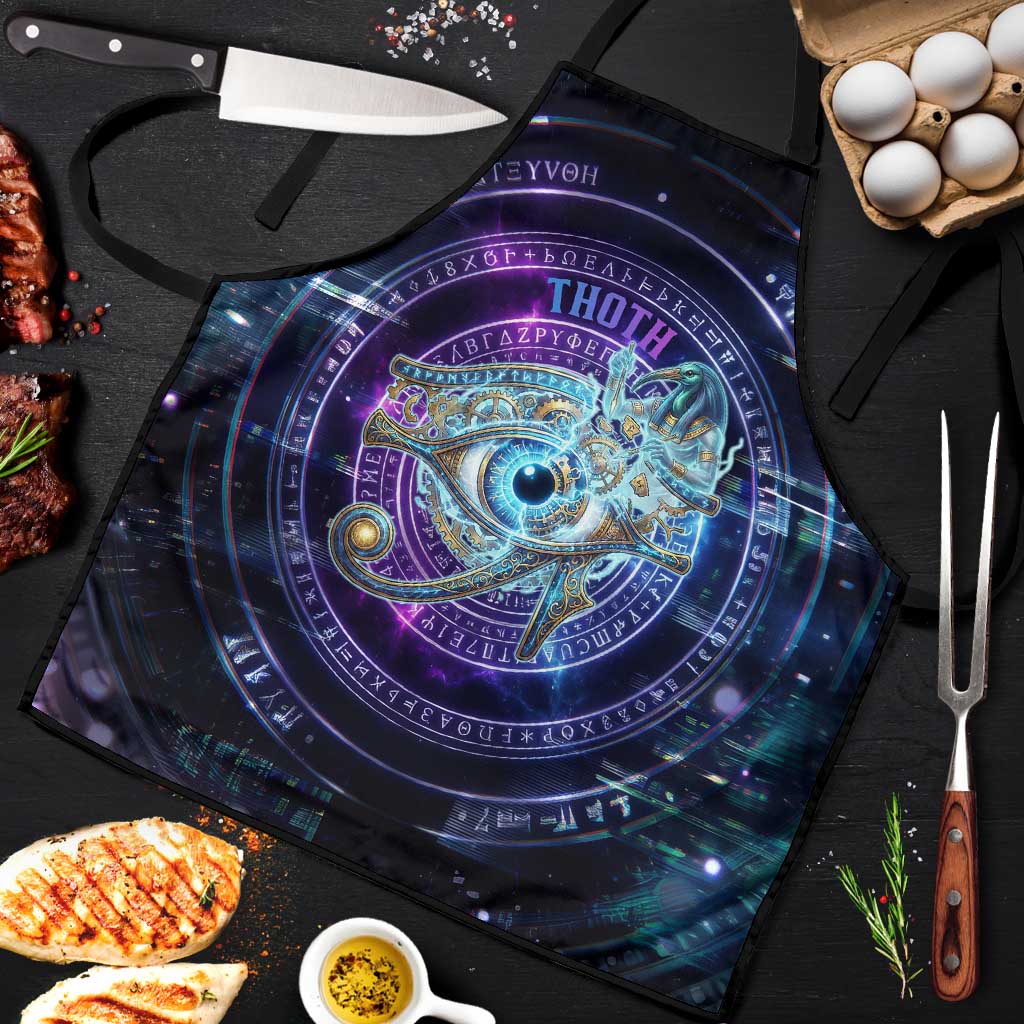 Thoth Ancient Egyptian Cosmic Apron with Sacred Eye and Baboon Symbol Theme