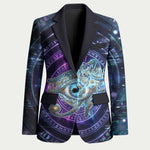 Thoth Ancient Egyptian Cosmic Blazer with Sacred Eye and Baboon Symbol Theme