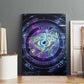 Thoth Ancient Egyptian Cosmic Canvas Wall Art with Sacred Eye and Baboon Symbol Theme