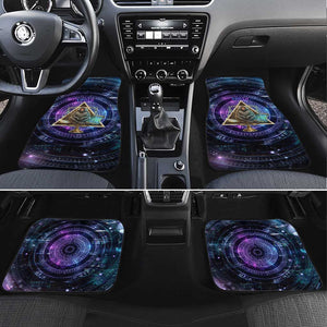 Thoth Ancient Egyptian Cosmic Car Mats with Sacred Eye and Baboon Symbol Theme