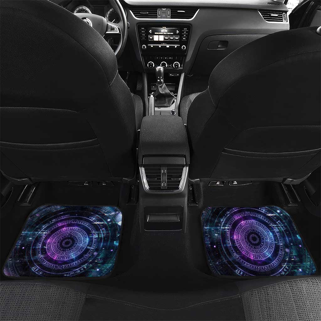 Thoth Ancient Egyptian Cosmic Car Mats with Sacred Eye and Baboon Symbol Theme