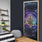 Thoth Ancient Egyptian Cosmic Door Cover with Sacred Eye and Baboon Symbol Theme