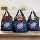 Thoth Ancient Egyptian Cosmic Grocery Bag with Sacred Eye and Baboon Symbol Theme