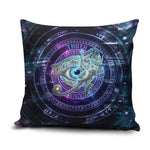 Thoth Ancient Egyptian Cosmic Pillow Cover with Sacred Eye and Baboon Symbol Theme