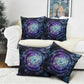 Thoth Ancient Egyptian Cosmic Pillow Cover with Sacred Eye and Baboon Symbol Theme