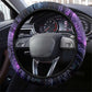 Thoth Ancient Egyptian Cosmic Steering Wheel Cover with Sacred Eye and Baboon Symbol Theme