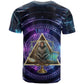 Thoth Ancient Egyptian Cosmic T shirt with Sacred Eye and Baboon Symbol Theme