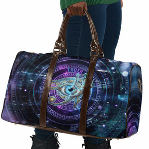 Thoth Ancient Egyptian Cosmic Travel Bag with Sacred Eye and Baboon Symbol Theme
