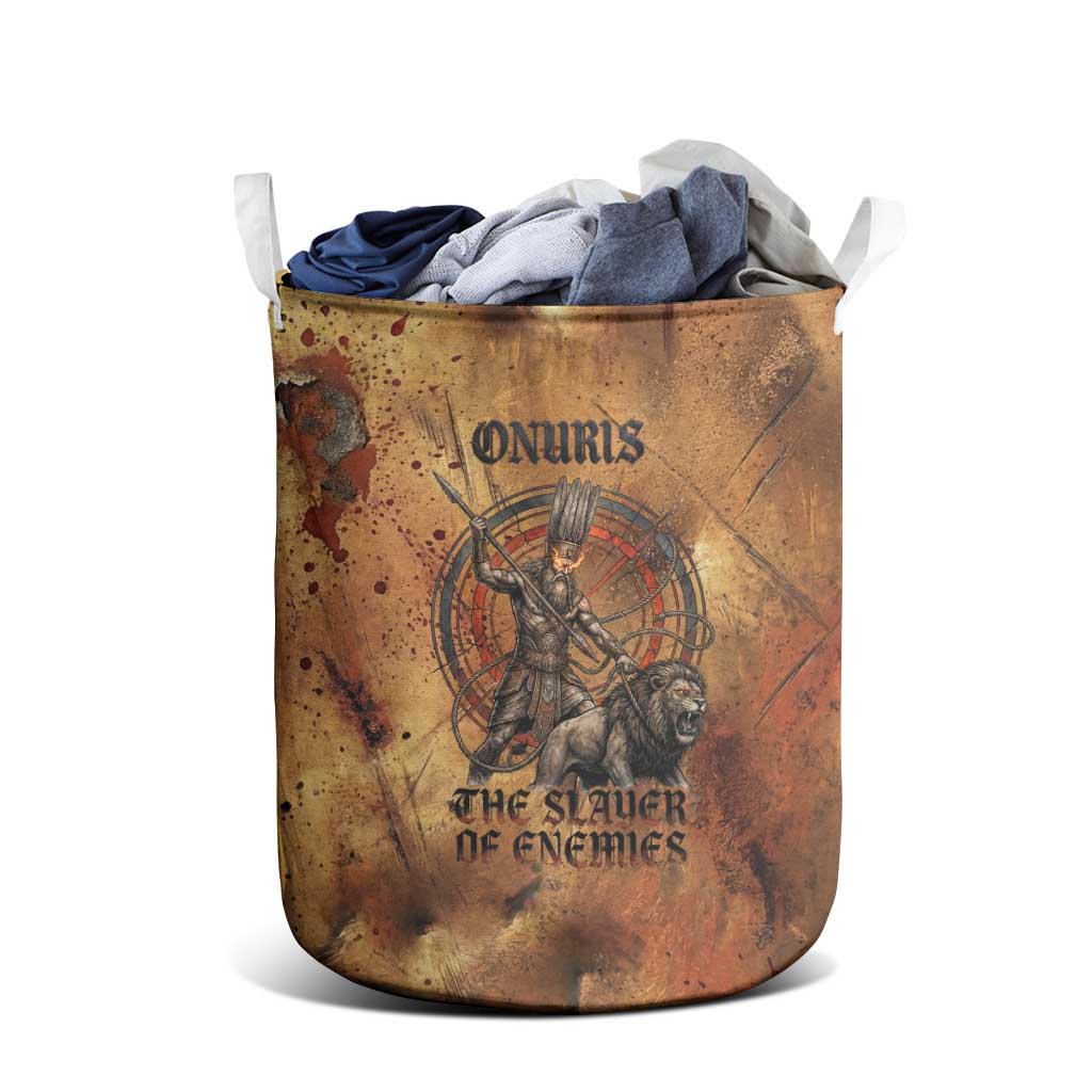 Onuris Laundry Basket Egyptian War God Slayer of Enemies Spear Lion Ancient Battle