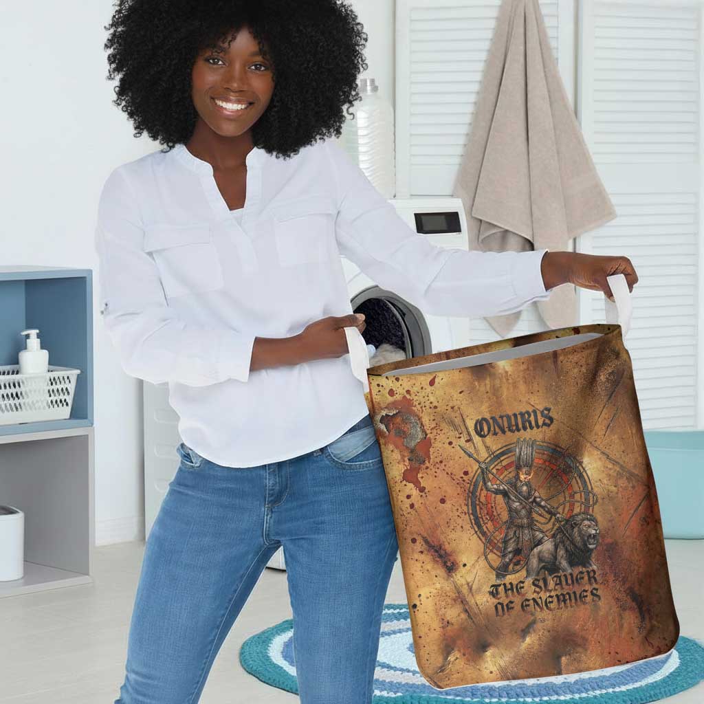 Onuris Laundry Basket Egyptian War God Slayer of Enemies Spear Lion Ancient Battle