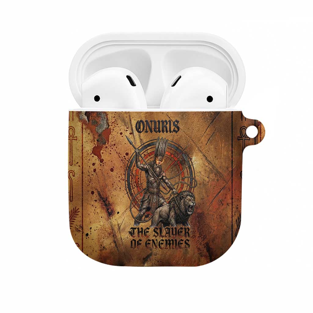 Onuris AirPods Case Egyptian War God Slayer of Enemies Spear Lion Ancient Battle